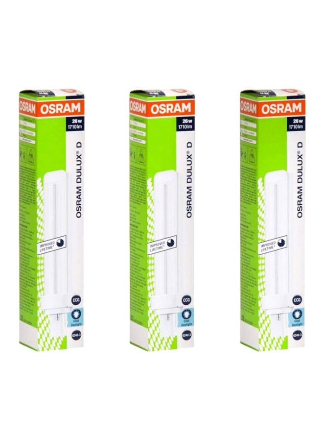 OSRAM Decorative High Qualtiy and Durable, 2 Pin Day Light Double Twin Tube CFL Bulb 26W white 25.4 x 25.4 x 25.4cm - Image 2