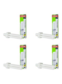 Osram Home Decorative High Qualtiy and Durable, 2 Pin Day Light Double Twin Tube CFL Bulb, 13 Watt Energy Saving Bulb(Pack of 4) white 25.4 x 25.4 x 25.4cm  - Image 1