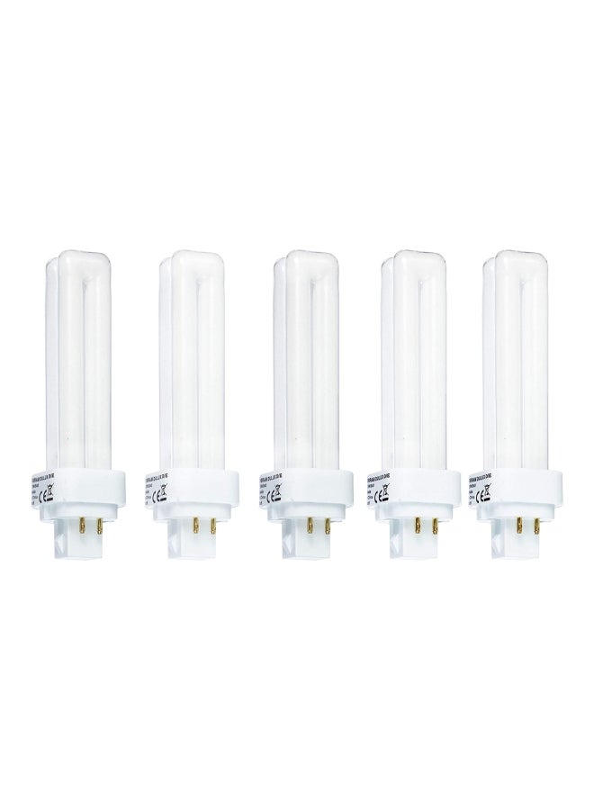 OSRAM Home Decorative High Qualtiy and Durable, 2 Pin Day Light Double Twin Tube CFL Bulb, 13 Watt Energy Saving Bulb (Pack of 5) white 25.4 x 25.4 x 25.4cm - Image 2