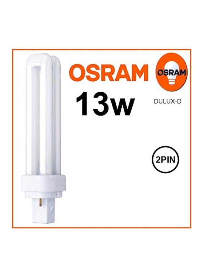 OSRAM Home Decorative High Qualtiy and Durable, 2 Pin Day Light Double Twin Tube CFL Bulb, 13 Watt Energy Saving Bulb (Pack of 5) white 25.4 x 25.4 x 25.4cm - Image 3