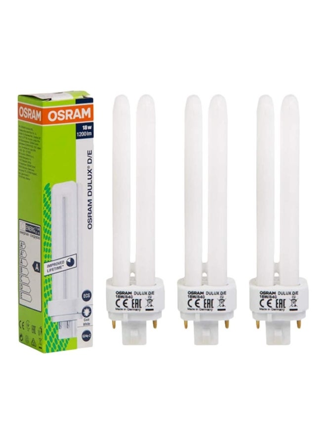 OSRAM Home Decorative High Quality and Durable 18 Watts 4 Pin Day Light CFL Bulb (Pack of 4) white 25.4 x 25.4 x 25.4cm - Image 2