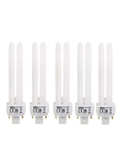 Osram Home Decorative High Quality and Durable 18 Watts 4 Pin Day Light CFL Bulb (Pack of 5) white 25.4 x 25.4 x 25.4cm  - Image 1