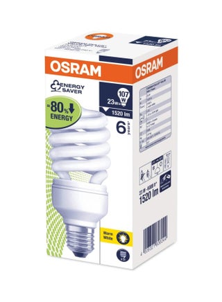 Duluxstar Mini Twist Compact fluorescent integrated, Spiral Shape 23 Watt Screw - Base- E27, 1600 lm (Pack of 3) white 10 x 6 x 6 cmcm - view 2