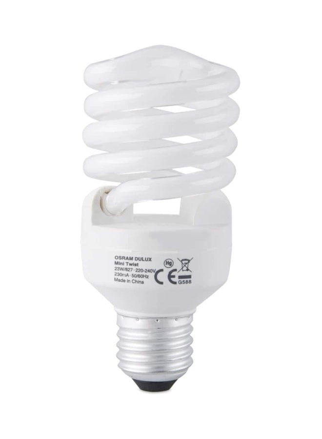 Osram Duluxstar Mini Twist Compact fluorescent integrated, Spiral Shape 23 Watt Screw - Base- E27, 1600 lm (Pack of 5) -Warm White Warm white 10 x 6 x 6 cmcm  - Image 3