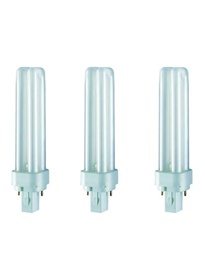 Osram Dulux D Home Decorative Durable Fluorescent Lamp (G24d-2 18W 840 4000K 1200lm) Pack of 3, luminous flux Cool White 26 x 18.1 x 7.5cm  - Image 1