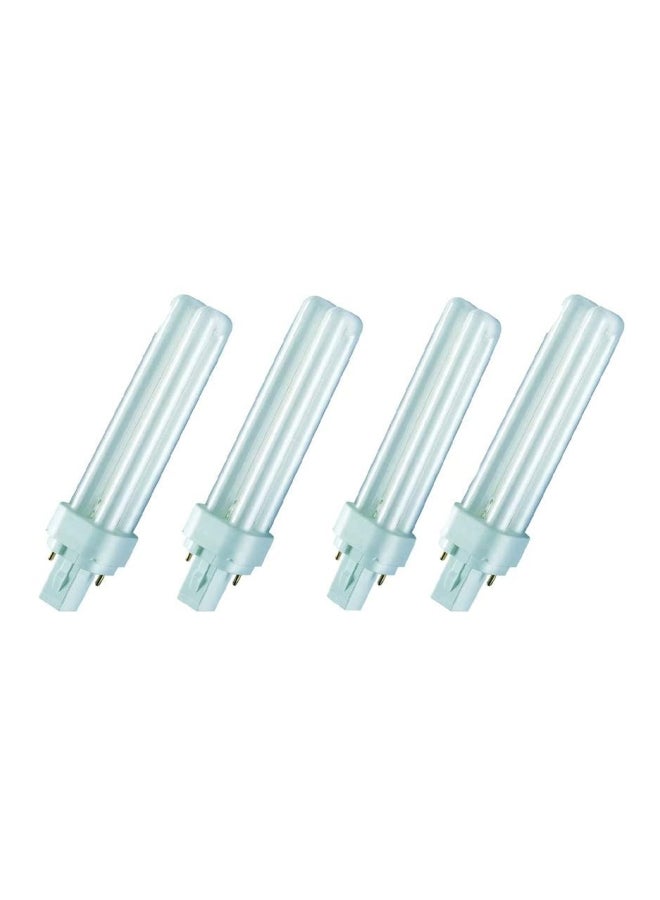 OSRAM Dulux D Home Decorative Durable Fluorescent Lamp (G24d-2 18W 840 4000K 1200lm) Pack of 4 Cool White 26 x 18.1 x 7.5cm - Image 3