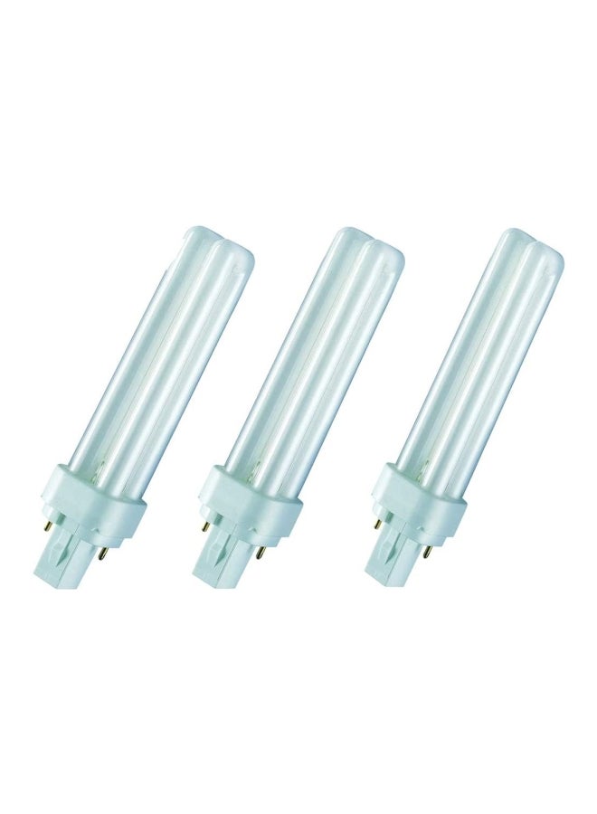 Osram Dulux D Home Decorative Durable Fluorescent Lamp (G24d-2 18W 840 4000K 1200lm) Pack of 3, luminous flux Cool White 26 x 18.1 x 7.5cm  - Image 3
