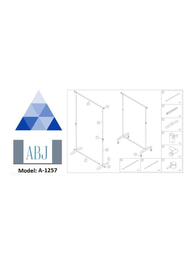 ABJ Clothing Single Rack - Model (ABJ-1257) Multicolour 5kg - Image 2