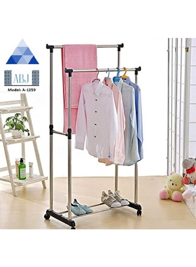 ABJ Clothing Double Rack - Model (ABJ-1259) Multicolour 10kg - Image 3