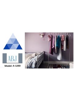 ABJ Portable Clothes Rack - Model (ABJ-1260) Steel White 10kg  - Image 3