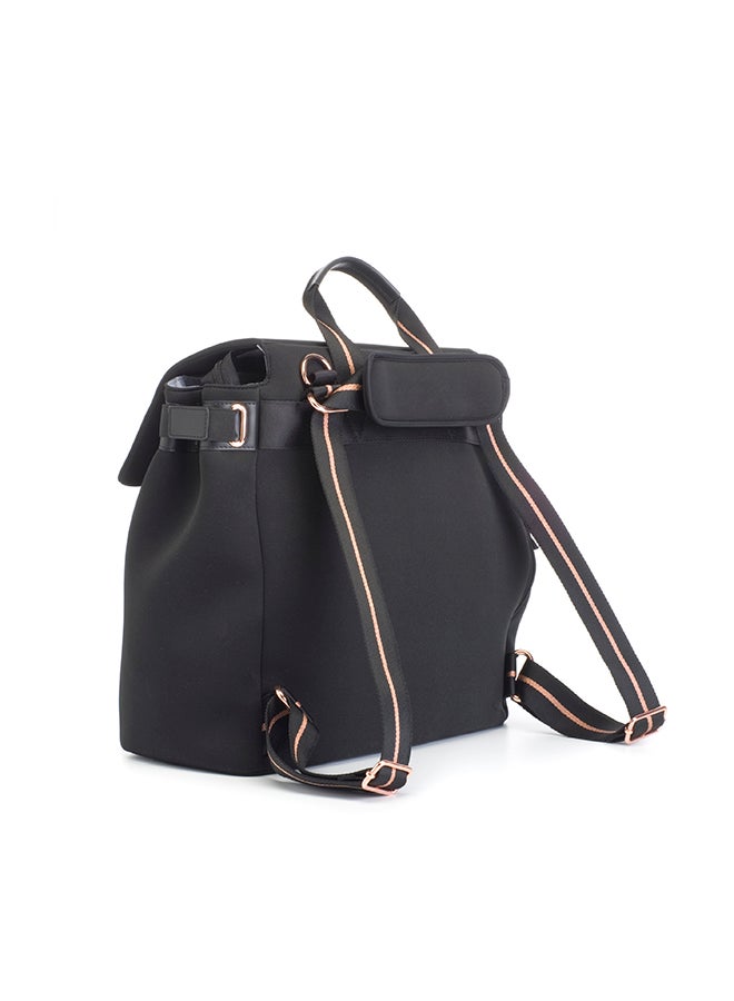 storksak St James Scuba Diaper Bag - Black  - Image 2