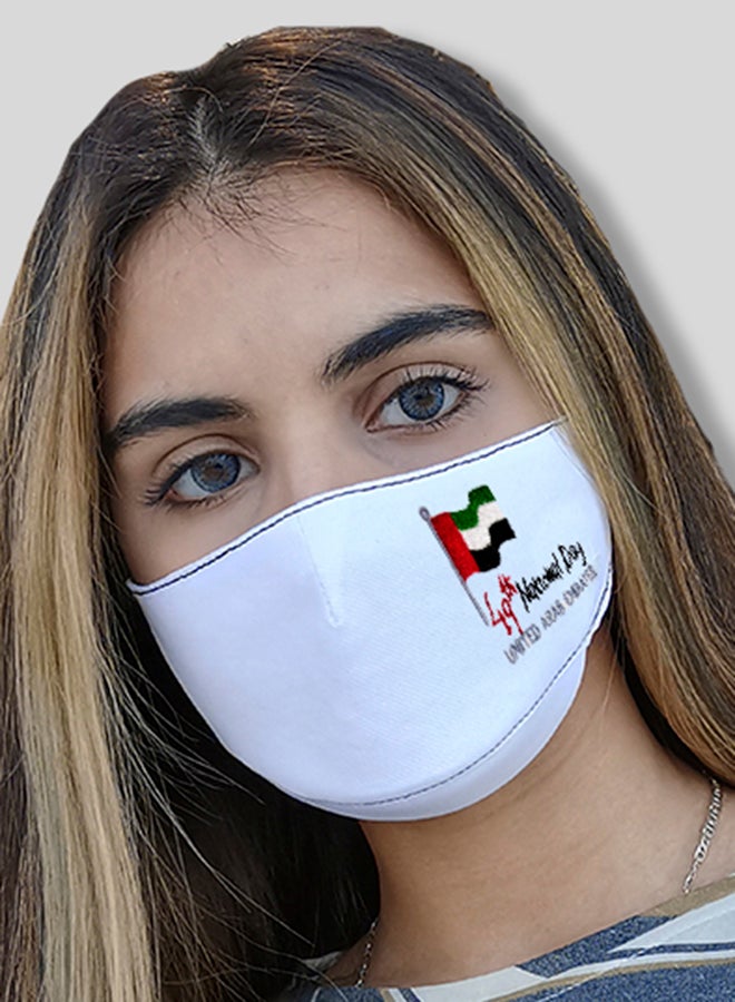 Sana'a Kayum - Reusable Face Mask Small White - Image 1