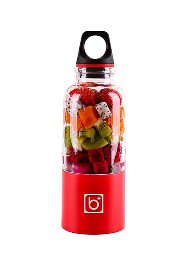 UK PLUS Portable Mini Juicer Bottle 500.0 ml 13.0 W UK-197 PJ-B500-RD Clear/Red/Black - Image 1