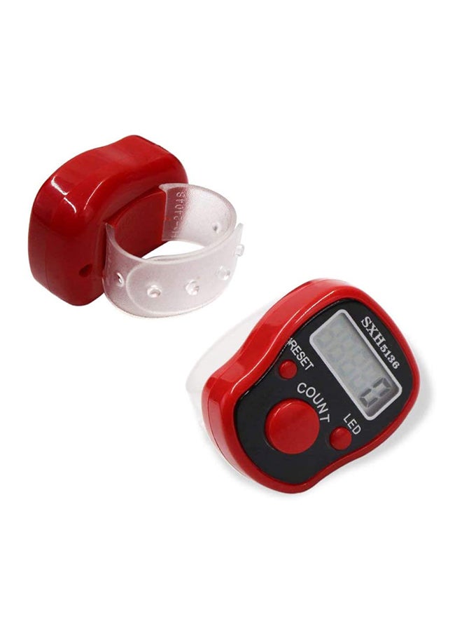 5-Piece Digital LED Electronic Handheld Tally Counter Multicolour  - Image 3