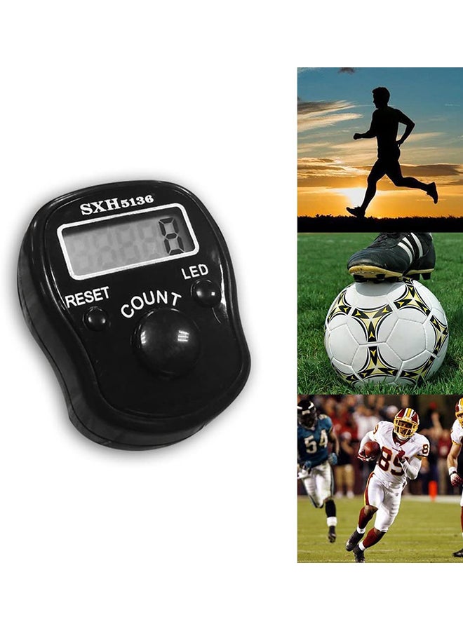 5-Piece Digital LED Electronic Handheld Tally Counter Multicolour  - Image 4