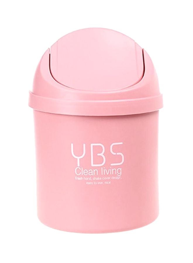 CABINA HOME - Creative Mini Desktop Flip Trash Bin Pink 20x13x13cm - Image 1