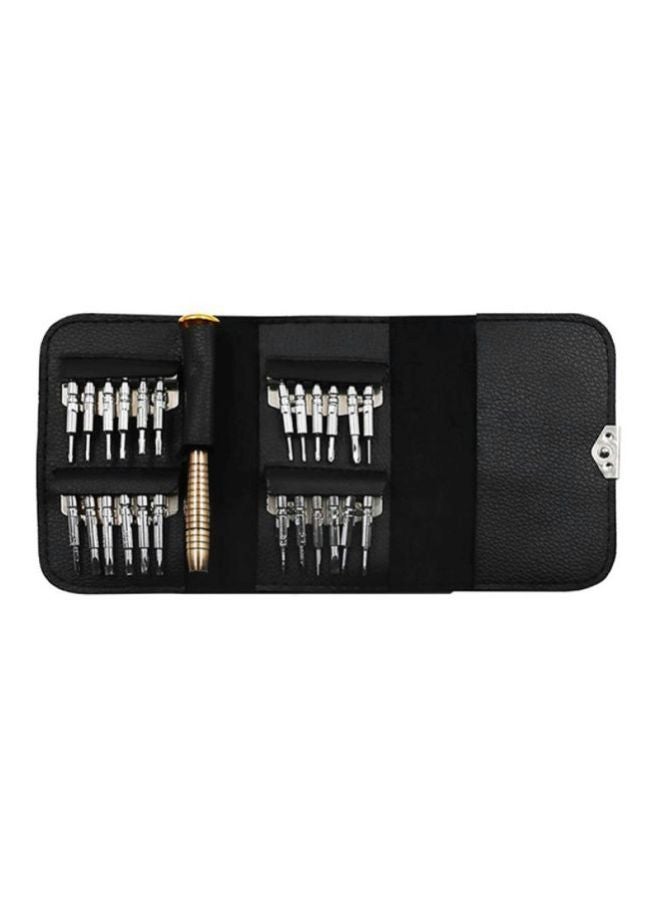 VANDER LIFE - 25-Piece Torx Precision Screwdriver Repair Tool Set Silver/Black - Image 1