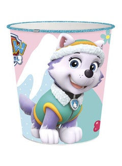 ديزني صندوق قمامة للفتيات بطبعة شخصيات "Paw Patrol" أبيض/وردي/بني 5لترات 