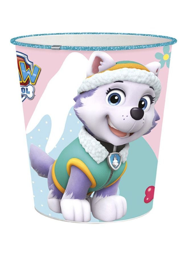 ديزني صندوق قمامة للفتيات بطبعة شخصيات "Paw Patrol" أبيض/وردي/بني 5لترات