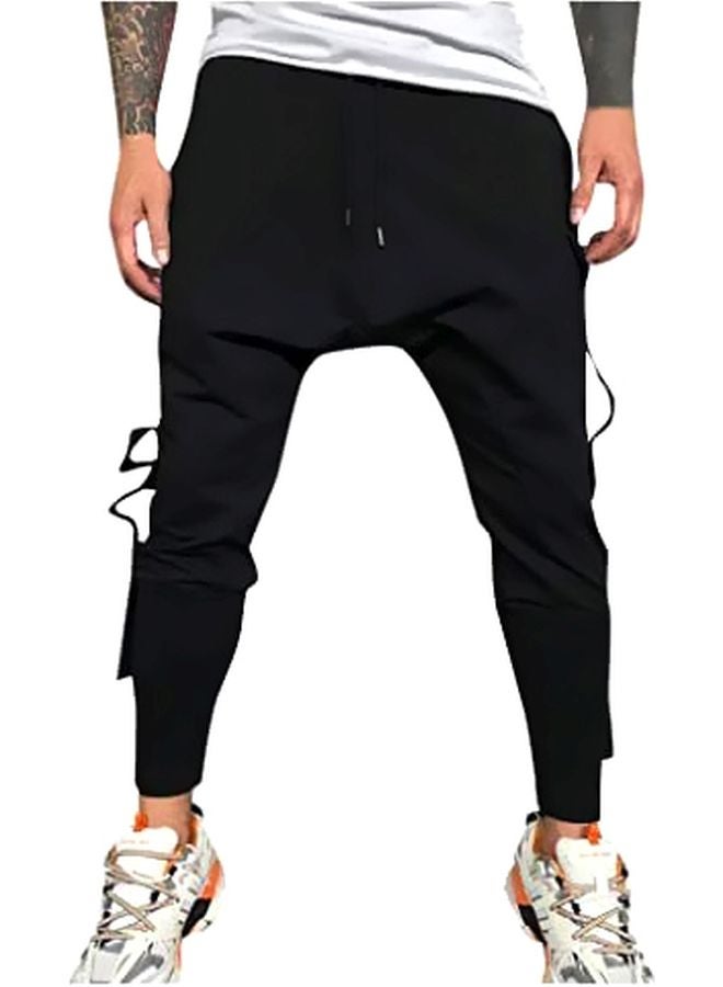 Pack Of 12 Multi-Pocket Detail Cargo Pants Ink Black - Image 1