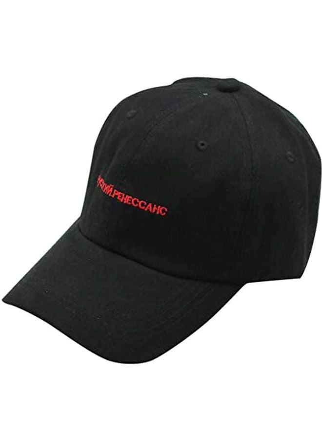Pack Of 10 Embroidered Baseball Cap Black/Red - Image 1