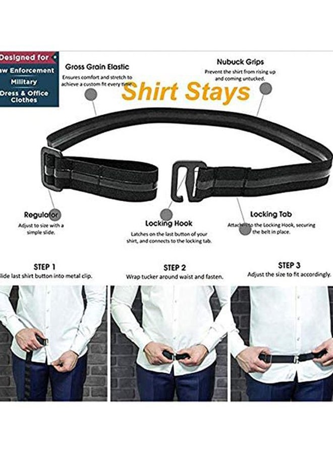 Tuck It Adjustable Belt Black/Grey - Image 2