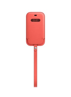 iPhone 12 Mini Leather Sleeve With MagSafe Pink Citrus