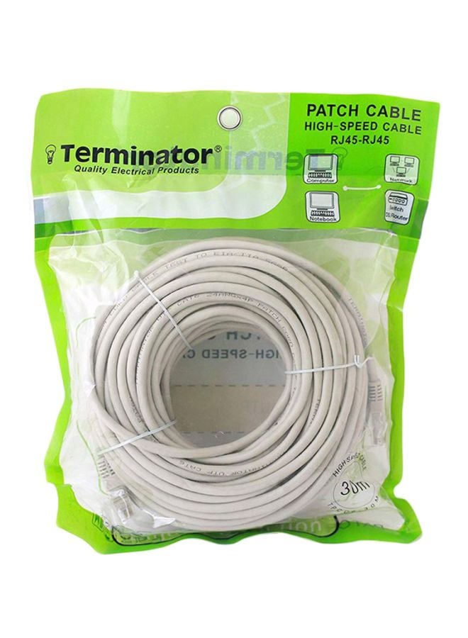 Terminator - CAT6 High Speed Patch Cable Light grey 30meter - Image 1