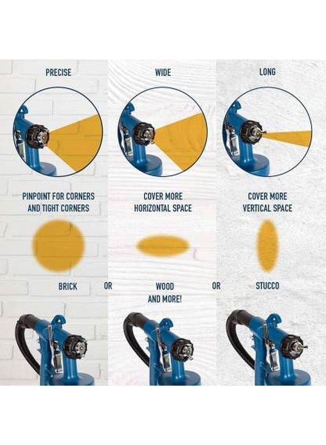 PAiNT zoom - Paint Zoom Electric Portable Spray Painting Machine Gunand Airless Sprayer Set Black/Blue - Image 1