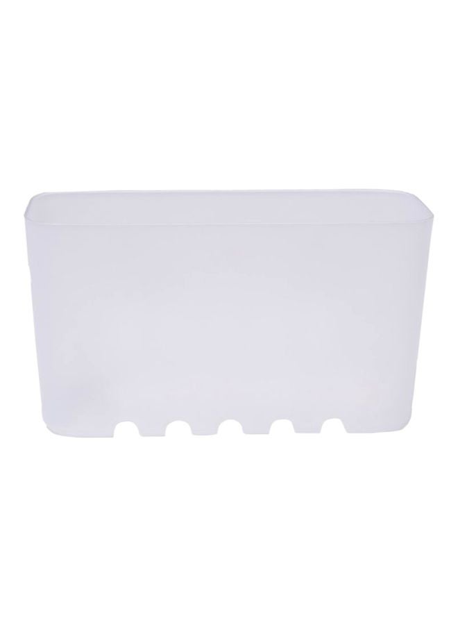 TATAY Suction Cup Storage Basket Tray White - Image 1