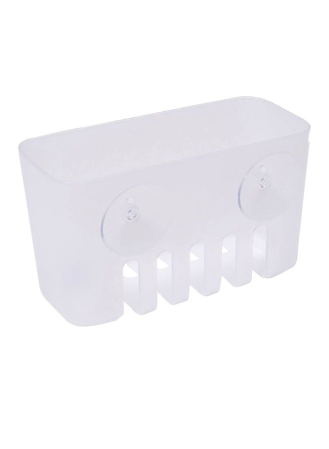 TATAY Suction Cup Storage Basket Tray White - Image 2