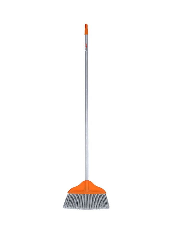 DELCASA Wooden Handle Broom Grey/Orange  - Image 1