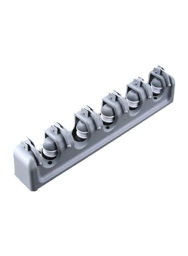 Generic Broom And Mop Holder With Garden Tool Storage Grey  - Image 1