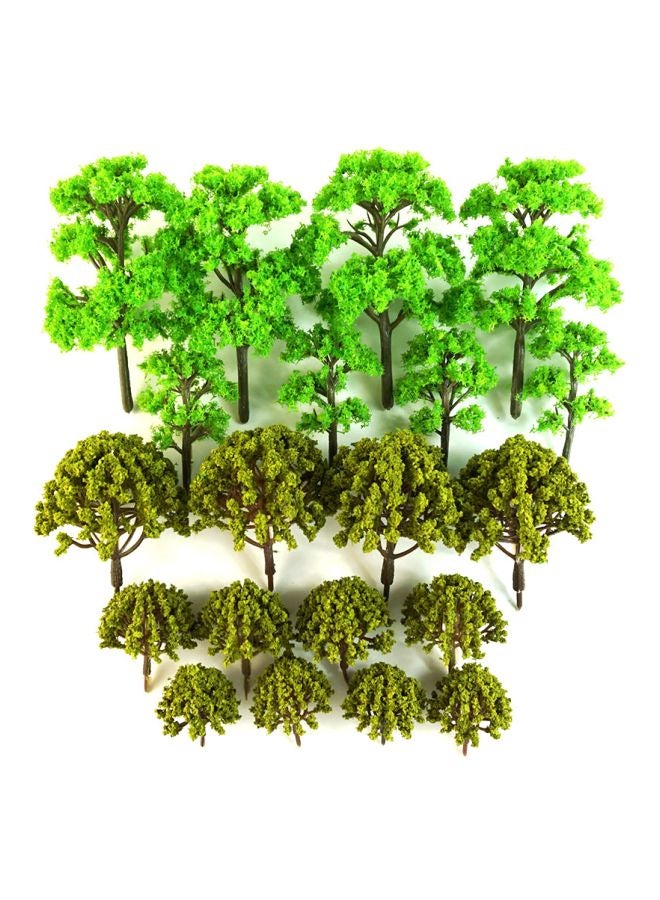 20-Piece Artificial Mixed Model Tree Set  - Image 1