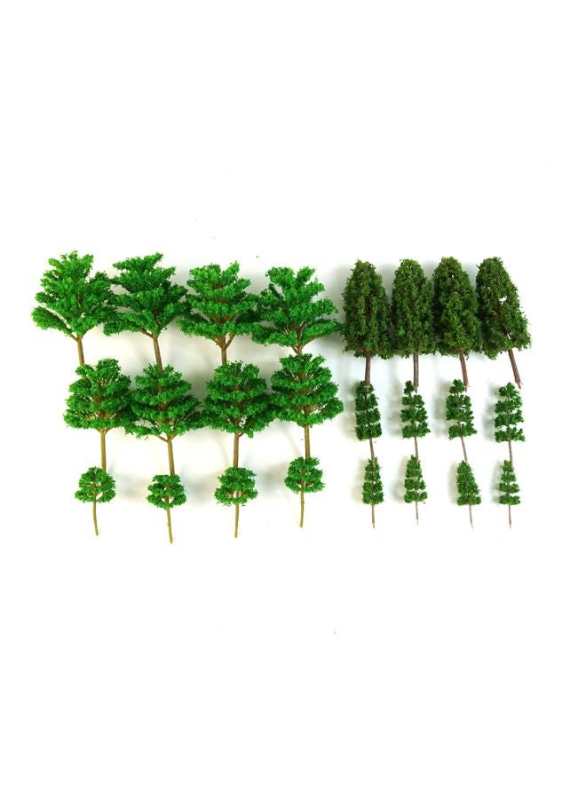 24-Piece Artificial Model Tree Set  - Image 1