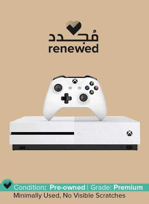 مُجدد - جهاز  ألعاب إكس بوكس ون إس بسعة 1 تيرابايت مع ذراع تحكم مزودة بخاصية البلوتوث - بلون أبيض