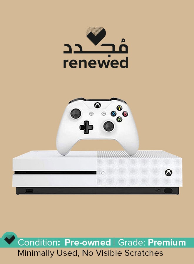 Microsoft - Renewed - Xbox One S 1TB Console With Bluetooth Controller White - Image 1