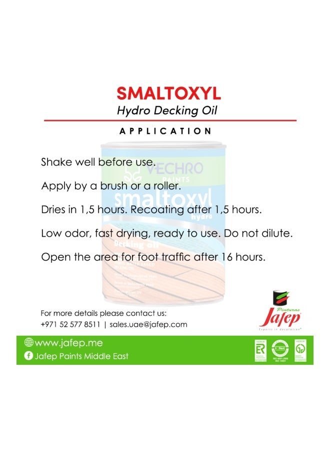 Generic - Smaltoxyl Hydro Decking Oil Clear 2.5Liters - Image 1