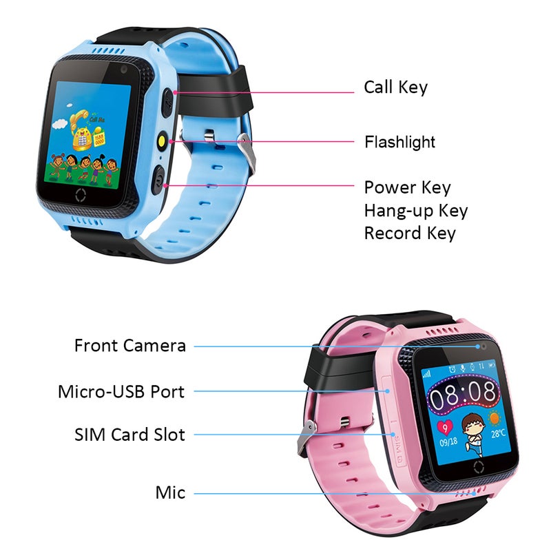 Kids Smart Watch Phone For Children Blue - Image 2