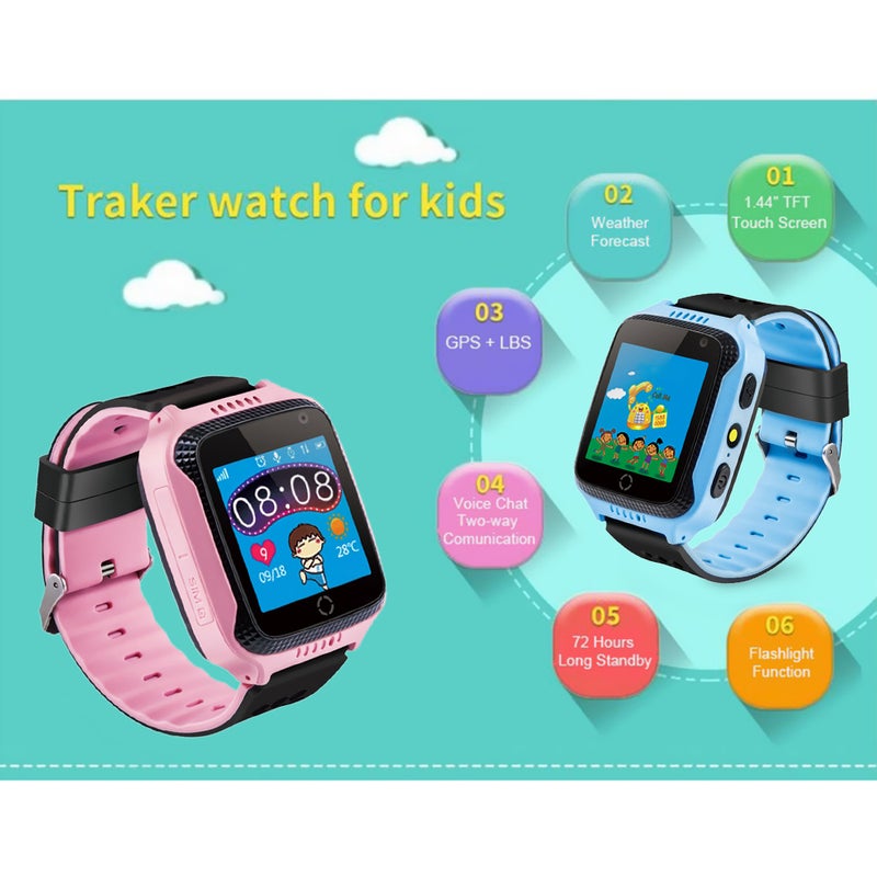 Kids Smart Watch Phone For Children Blue - Image 4