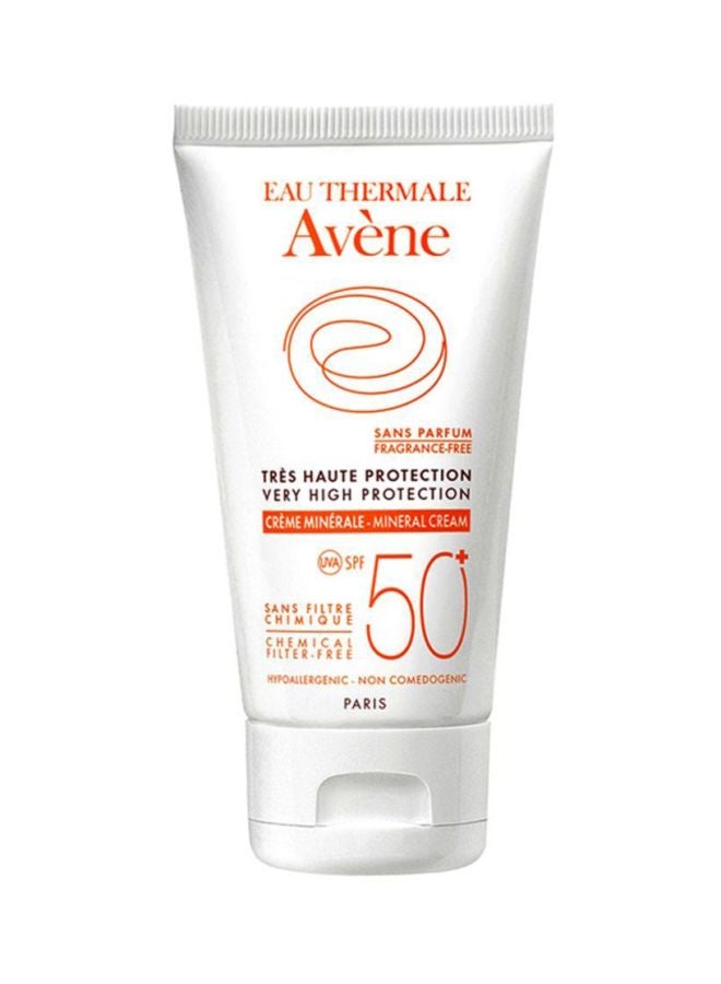 آفين كريم واقي من الشمس من المعادن ذو حماية فائقة SPF50 50ملليلتر 