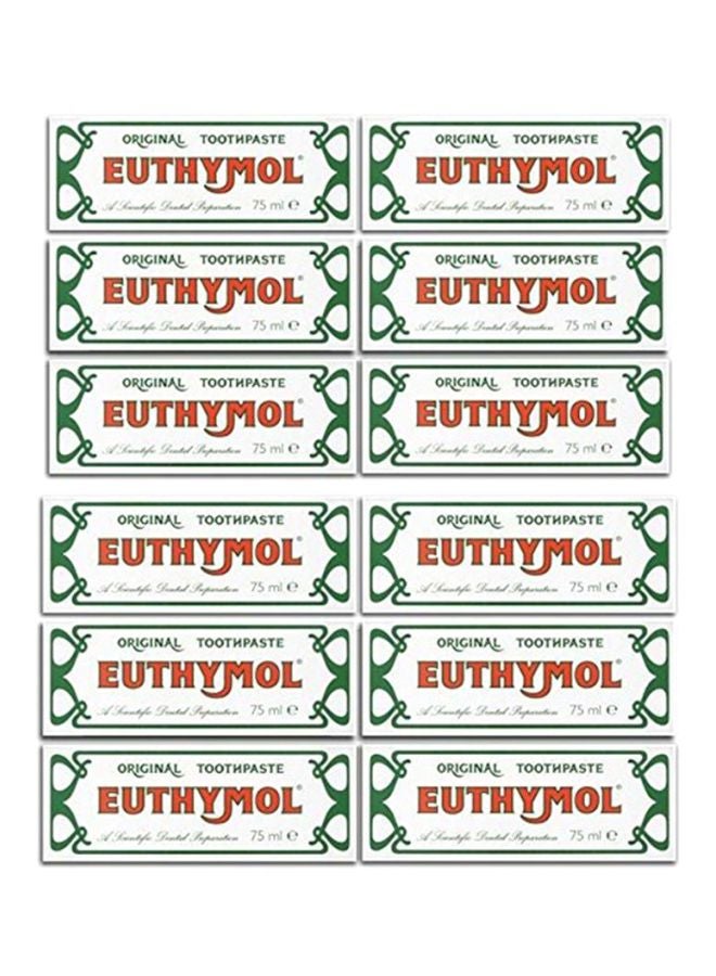 Euthymol 12-Piece Original Toothpaste 12x75ml  - Image 2