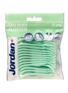 25-Piece Easy Reach Flosser Set Green