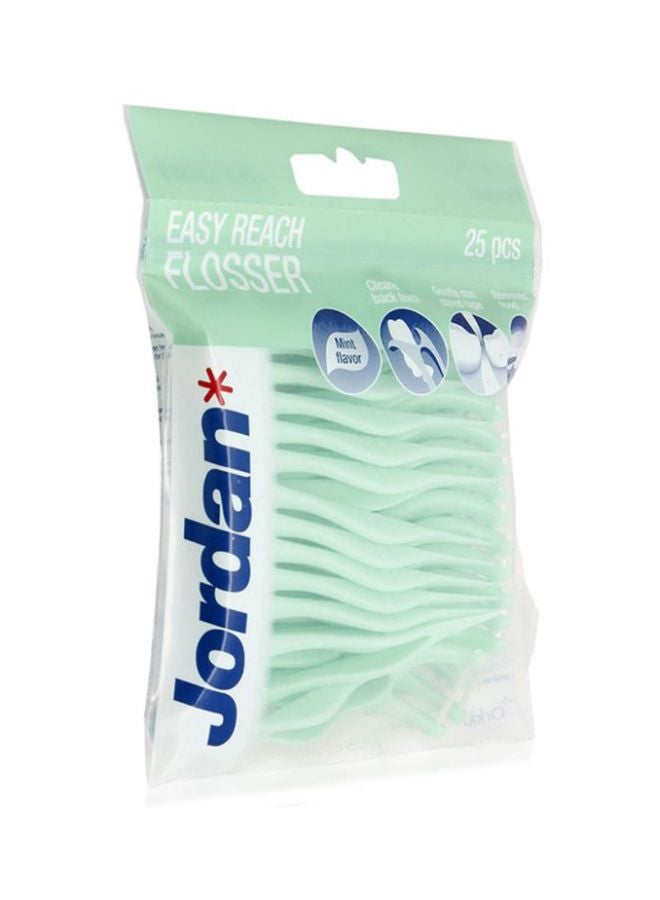 Jordan - 25-Piece Easy Reach Flosser Set Green - Image 1
