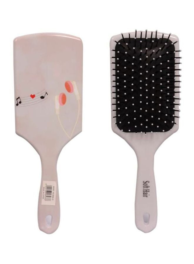 Soft Hair 2-Piece Hair Brush Grey/Black 30cm 