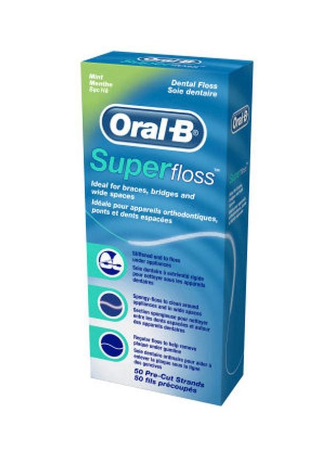 Oral-B 50-Piece Super Floss - Mint  - Image 2