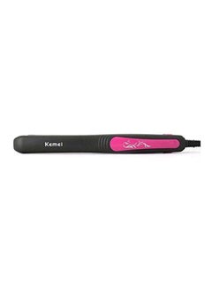 Kemei Electric Hair Straightener Black/Pink 372grams  - Image 2