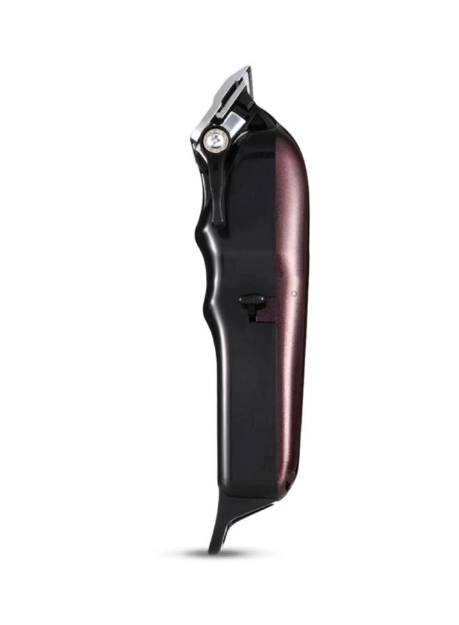 KM-2600 Rechargeable Electric Hair Clipper Red Wine 19x4.5x4.5cm