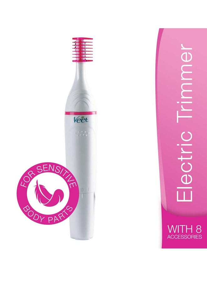 Veet Sensitive Touch Beauty Trimmer White/Pink 10cm - Image 4