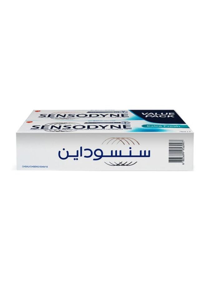 سنسوداين - معجون أسنان للأسنان الحساسة بنكهة منعشة للغاية، عبوة من قطعتين - Image 1